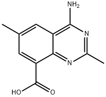 4-aMino-2,6-diMethylquinazoline-8-carboxylic acid Struktur