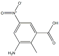 3-AMino-2-Methyl-5-nitro-benzoic acid Struktur