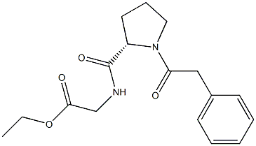 N-phenylacetyl-L-prolylglycine ethyl ester Struktur