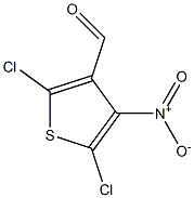 2,5-Dichloro-4-nitrothiophene-3-carbaldehyde Struktur