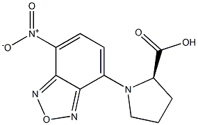 N-(7-Nitro-2,1,3-benzoxadiazol-4-yl)-D-proline Struktur