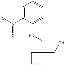 (1-(((2-nitrophenyl)aMino)Methyl)cyclobutyl)Methanol Struktur