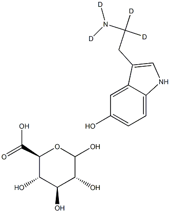 Serotonin-d4 Glucuronide Struktur