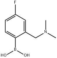 2-((diMethylaMino)Methyl)-4-fluorophenylboronic acid Struktur