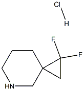 1,1-Difluoro-5-azaspiro[2.5]octane hydrochloride Struktur