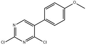 2,4-Dichloro-5-(4-Methoxyphenyl)pyriMidine Struktur