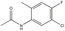 N-(5-Chloro-4-fluoro-2-Methyl-phenyl)acetaMide Struktur