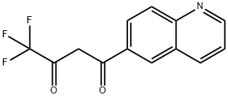 4,4,4-Trifluoro-1-(quinolin-6-yl)butane-1,3-dione Struktur