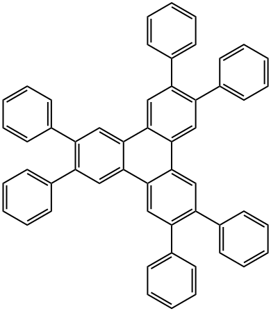 2,3,6,7,10,11-hexaphenyltriphenylene Struktur