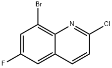 8-broMo-2-chloro-6-fluoroquinoline Struktur