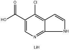 lithiuM 4-chloro-1H-pyrrolo[2,3-b]pyridine-5-carboxylate Struktur