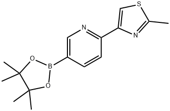 6-(2-METHYL-4-THIAZOLYL)PYRIDINE-3-BORONIC ACID PINACOL ESTER Struktur