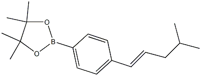 4,4,5,5-tetraMethyl-2-(4-(4-Methylpent-1-en-1-yl)phenyl)-1,3,2-dioxaborolane Struktur