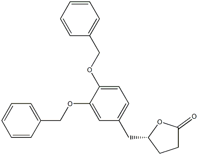 (R)-5-(3,4-Bis(benzyloxy)benzyl)dihydrofuran-2(3H)-one Struktur