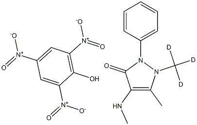 4-MethylaMinoantipyrine-D3 picrate Struktur