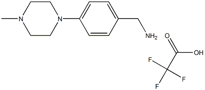 (4-(4-Methylpiperazin-1-yl)phenyl)MethanaMine 2,2,2-trifluoroacetate Struktur