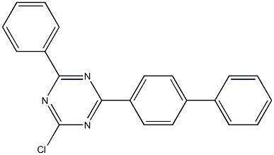 2-([1,1'-biphenyl]-4-yl)-4-chloro-6-phenyl-1,3,5-triazine Struktur