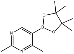 2,4-Dimethyl-5-(4,4,5,5-tetramethyl-[1,3,2]dioxaborolan-2-yl)-pyrimidine Struktur