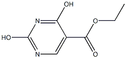 ethyl 2,4-dihydroxypyrimidine-5-carboxylate Struktur