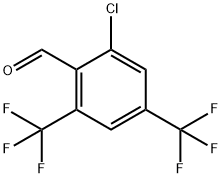 2-CHLORO-4,6-BIS(TRIFLUOROMETHYL)BENZALDEHYDE Struktur