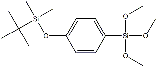 4-(t-BUTYLDIMETHYLSILOXY)PHENYLTRIMETHOXYSILANE Struktur