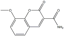 8-Methoxy-2-oxo-2H-chromene-3-carboxylic acid amide ,97% Struktur