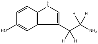 Serotonin-d4 Struktur