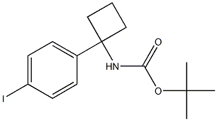 tert-butyl 1-(4-iodophenyl)cyclobutylcarbaMate Struktur