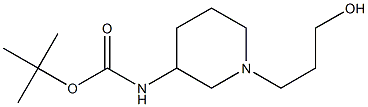 [1-(3-Hydroxy-propyl)-piperidin-3-yl]-carbaMic acid tert-butyl ester Struktur