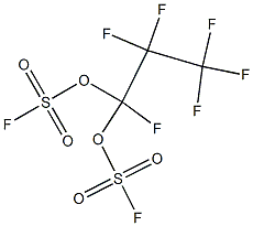 Bis(Fluorosulphonyloxi)hexafluoro propane Struktur