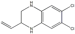 6,7-Dichloro-2-vinyl-1,2,3,4-tetrahydro-quinoxaline Struktur