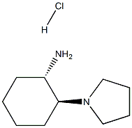 (1S,2S) 2-(1-pyrrolidinyl)-cyclohexanaMine hydrochloride Struktur