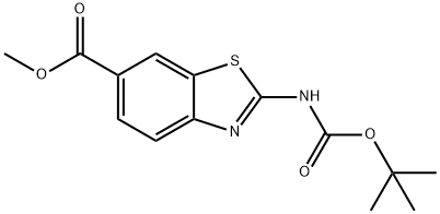 2-tert-ButoxycarbonylaMino-benzothiazole-6-carboxylic acid Methyl ester Struktur