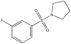 1-(3-Fluoro-benzenesulfonyl)-pyrrolidine Struktur