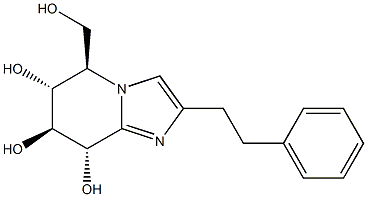 (5R,6R,7S,8S)-5-(hydroxyMethyl)-2-(2-phenylethyl)-5,6,7,8-tetrahydroiMidazo[1,2-a]pyridine-6,7,8-triol Struktur