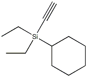 ETHYNYLCYCLOHEXYLDIETHYLSILANE Struktur