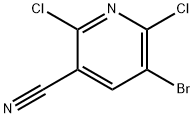 5-broMo-2,6-dichloronicotinonitrile Struktur