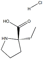 (R)-2-ethylpyrrolidine-2-carboxylic acid (hydrochloride) Struktur