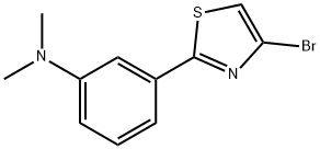 3-(4-broMothiazol-2-yl)-N,N-diMethylaniline Struktur