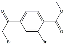 Methyl 2-broMo-4-(2-broMoacetyl)benzoate Struktur