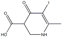 5-Iodo-6-Methyl-4-oxo-1,2,3,4-tetrahydropyridine-3-carboxylic acid Struktur