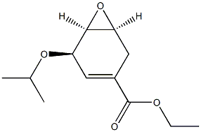 (1S,5R,6S)-5-Isopropoxy-7-oxabicyclo[4.1.0]hept-3-ene-3-carboxylic Acid Ethyl Ester Struktur