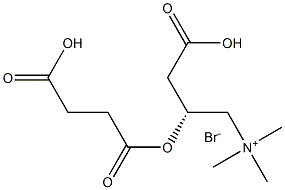 (2R)-3-Carboxy-2-(3-carboxy-1-oxopropoxy)-N,N,N-triMethyl-1-propanaMiniuM BroMide Struktur