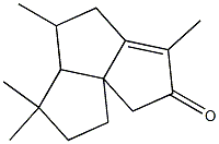 3,5,6,6-tetraMethyl-4,5,5a,6,7,8-hexahydrocyclopenta[c]pentalen-2(1H)-one Struktur