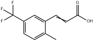 2-METHYL-5-(TRIFLUOROMETHYL)CINNAMIC ACID Struktur