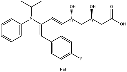 (3R,5R)-Fluvastatin Sodium Salt Struktur