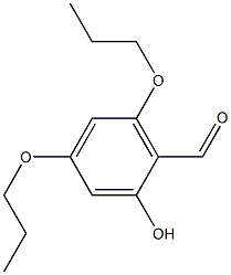 2-hydroxy-4,6-dipropoxybenzaldehyde Struktur