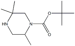 tert-butyl 2,5,5-triMethylpiperazine-1-carboxylate Struktur