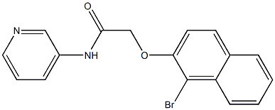 2-(1-broMonaphthalen-2-yloxy)-N-(pyridin-3-yl)acetaMide Struktur