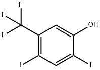 2,4-Diiodo-5-trifluoroMethyl-phenol Struktur